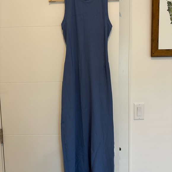Lululemon Blue Ribbed Midi Dress - Picture 3 of 6